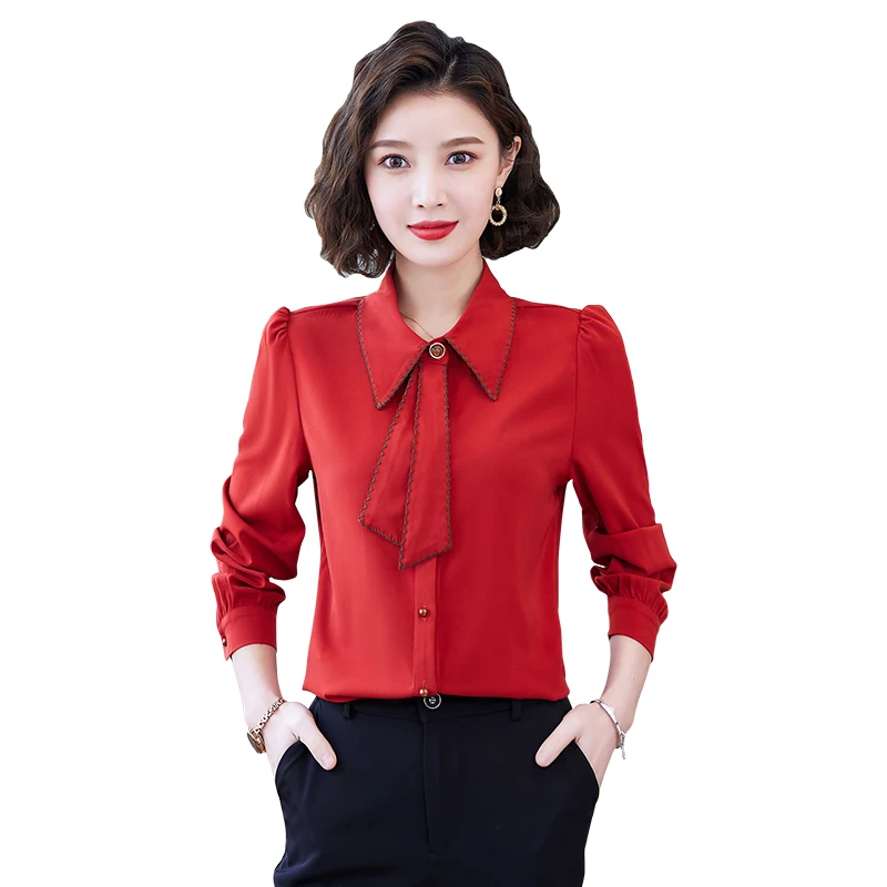 KRCVES Korean Fashion Chiffon Versatile Backing Shirt Women'S Long Sleeve 2022 Spring Autumn New Temperament Professional Shirt
KRCVES Korean Fashion Chiffon Versatile Backing Shirt Women'S Long Sleeve 2022 Spring Autumn New Temperament Professional Shirt