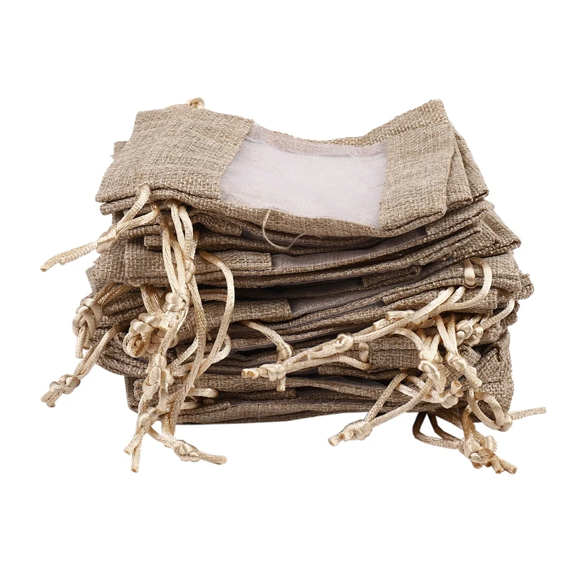 30Pcs Flax Organza Bags Burlap Drawstring Pouch Christmas Gifts Bag Wedding Party Bags For Coffee Beans Candy Makeup Jewelry Pac
30Pcs Flax Organza Bags Burlap Drawstring Pouch Christmas Gifts Bag Wedding Party Bags For Coffee Beans Candy Makeup Jewelry Pac