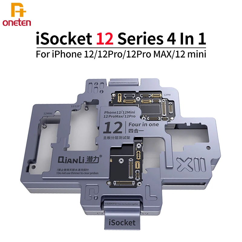 Многослойная тестовая рамка Qianli для материнской платы iSocket для iphone 12 12pro 12promax 12mini, тестовое приспособление для ремонта телефонов
Многослойная тестовая рамка Qianli для материнской платы iSocket для iphone 12 12pro 12promax 12mini, тестовое приспособление для ремонта телефонов