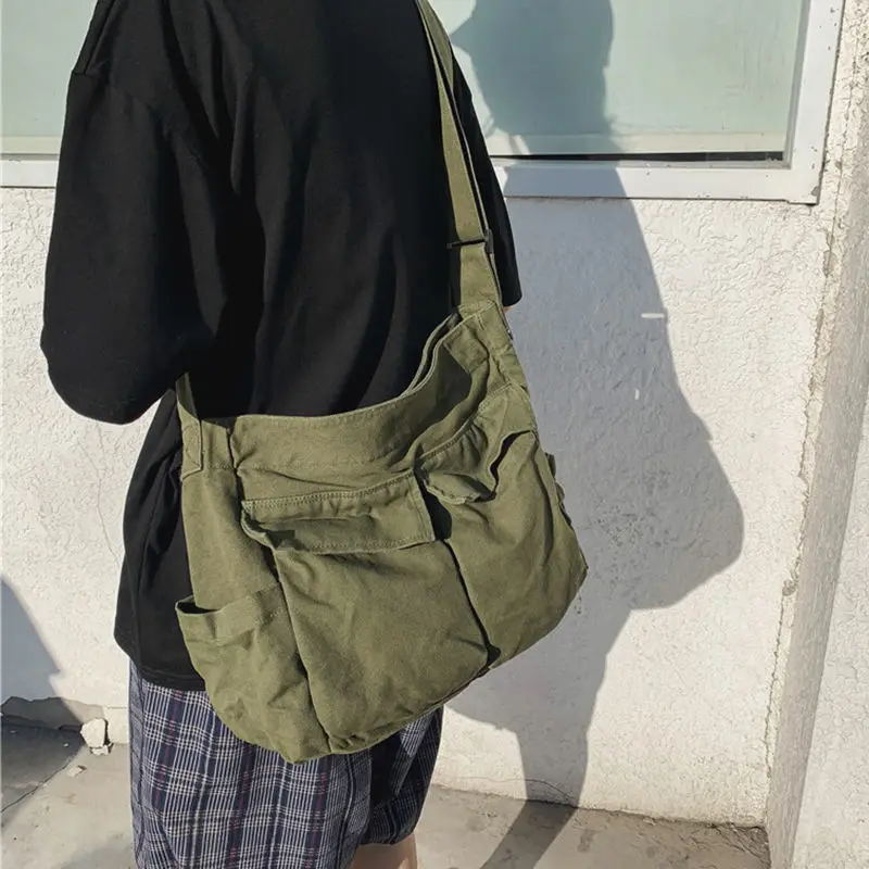 Literary Youth Shoulder Bag Ins Versatile Large Capacity Canvas Bag Summer College Student Class Bag Messenger Bag Women's Bag
Literary Youth Shoulder Bag Ins Versatile Large Capacity Canvas Bag Summer College Student Class Bag Messenger Bag Women's Bag