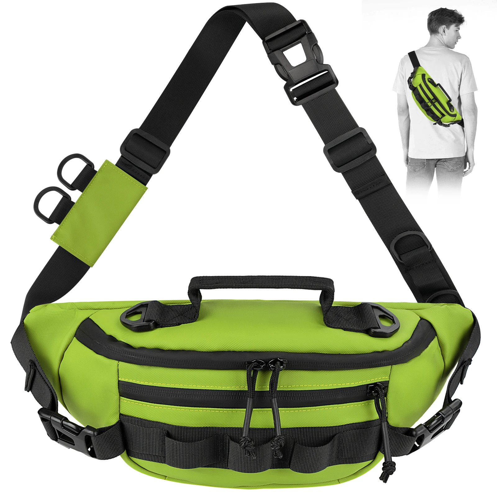 1pc Fanny Fishing Bag 11.8in Waterproof Scrack-Resistant Outdoors Sport Fishing Crossbody Waist Pack Bag Fanny Pack Belt Bag
1pc Fanny Fishing Bag 11.8in Waterproof Scrack-Resistant Outdoors Sport Fishing Crossbody Waist Pack Bag Fanny Pack Belt Bag