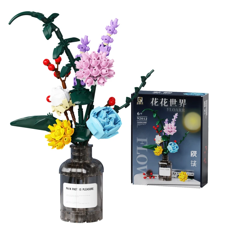 Flower Bouquet Building Kit 9 Kinds Flower Building Blocks Artificial Flowers Building Toys With Vase Creative Project for Adult
Flower Bouquet Building Kit 9 Kinds Flower Building Blocks Artificial Flowers Building Toys With Vase Creative Project for Adult