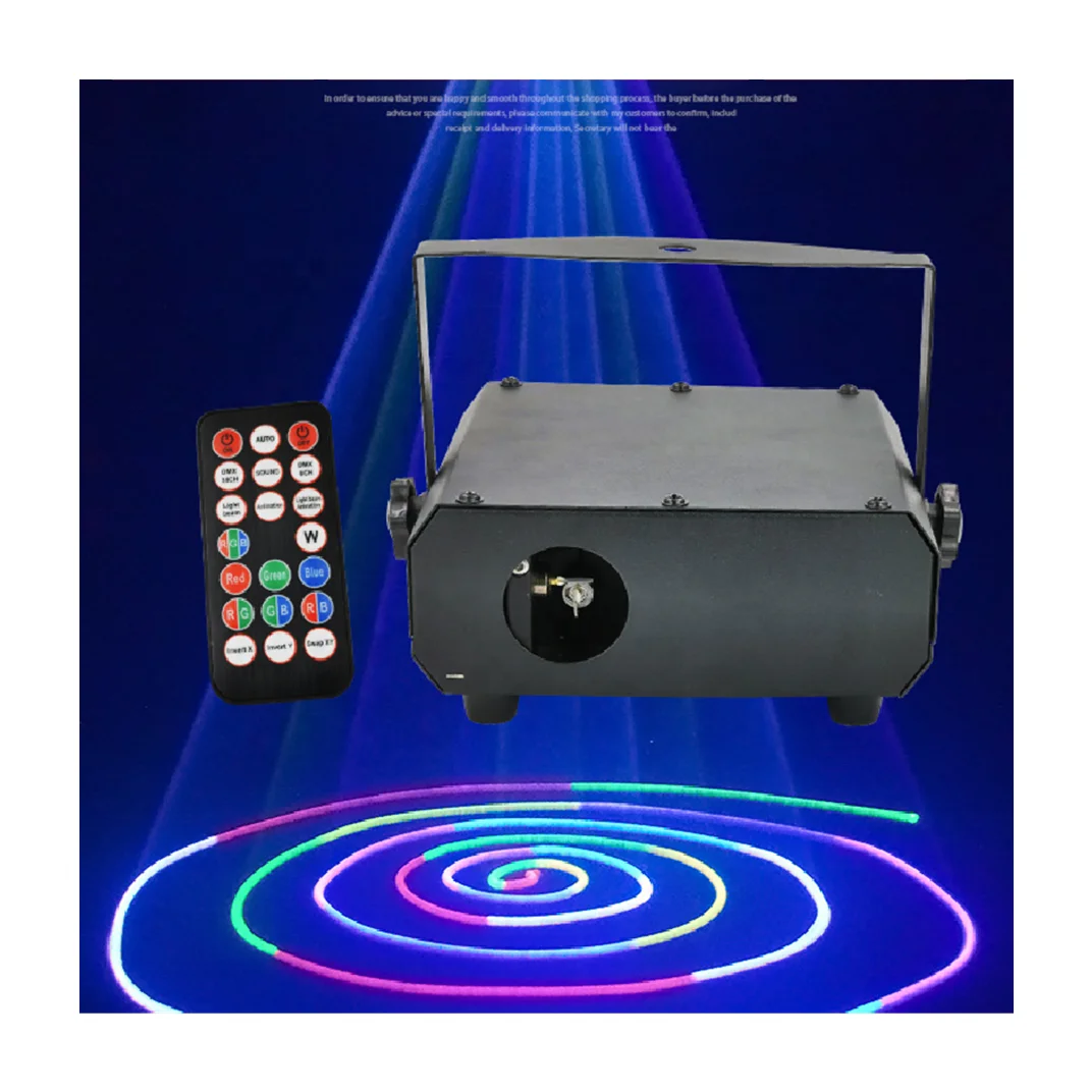 New RGB laser beam and animation 3D Effect laser projector Suitable for children's birthday party DMX Animation Scanner
New RGB laser beam and animation 3D Effect laser projector Suitable for children's birthday party DMX Animation Scanner