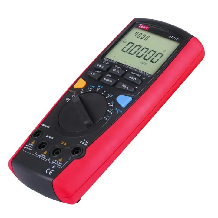 UT71C True RMS AC/DC Voltage Current Digital Multimeter with Temperature 4~20mA Loop Data Store and Data Recall Feature
UT71C True RMS AC/DC Voltage Current Digital Multimeter with Temperature 4~20mA Loop Data Store and Data Recall Feature