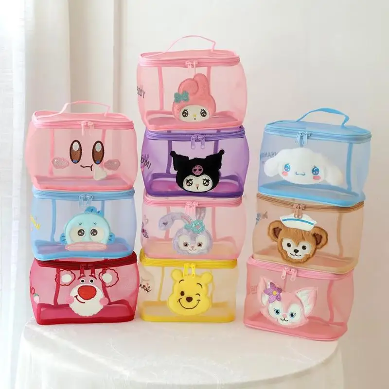 kawaii Sanrio Anime Hobby Kuromi Cinnamoroll My melody Mesh Hollow Portable Cosmetic Case Ladies Going Out Portable Washing Bag
kawaii Sanrio Anime Hobby Kuromi Cinnamoroll My melody Mesh Hollow Portable Cosmetic Case Ladies Going Out Portable Washing Bag