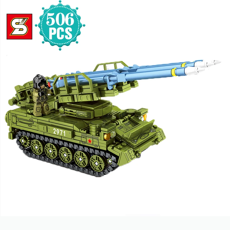 Военная серия тяжелый танк поверхностно-воздушная ракета модель Вторая мировая война солдат полицейское оружие Строительные блоки Детска...
Военная серия тяжелый танк поверхностно-воздушная ракета модель Вторая мировая война солдат полицейское оружие Строительные блоки Детска...