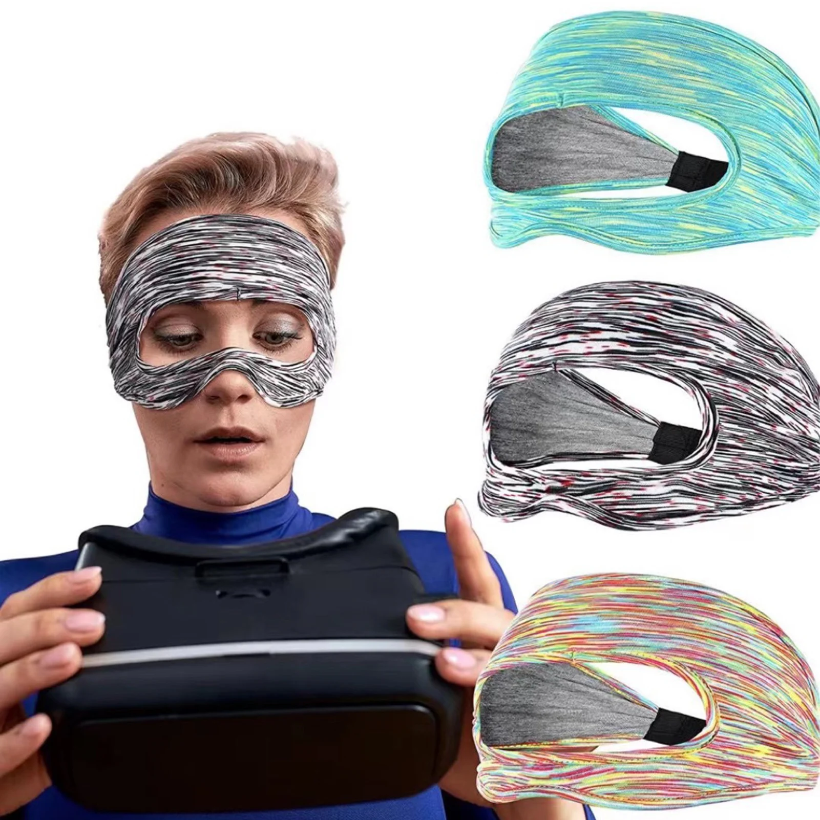 VR Eye Face Cover 3-Pcs Breathable Elastic Sweat Band VR Goggles Cover For VR Headsets Cell Phone Virtual Reality Headsets 
VR Eye Face Cover 3-Pcs Breathable Elastic Sweat Band VR Goggles Cover For VR Headsets Cell Phone Virtual Reality Headsets