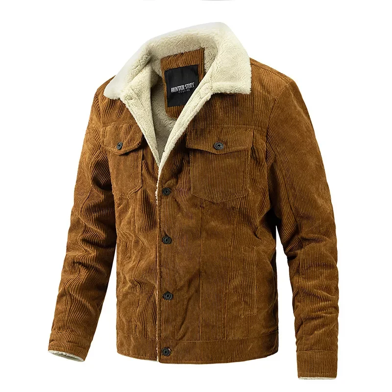 NEW 2023 Plus Corduroy Warm Jacket Men Casual Single Breasted Solid Color Mens Jackets New Winter High Quality Jackets Male
NEW 2023 Plus Corduroy Warm Jacket Men Casual Single Breasted Solid Color Mens Jackets New Winter High Quality Jackets Male