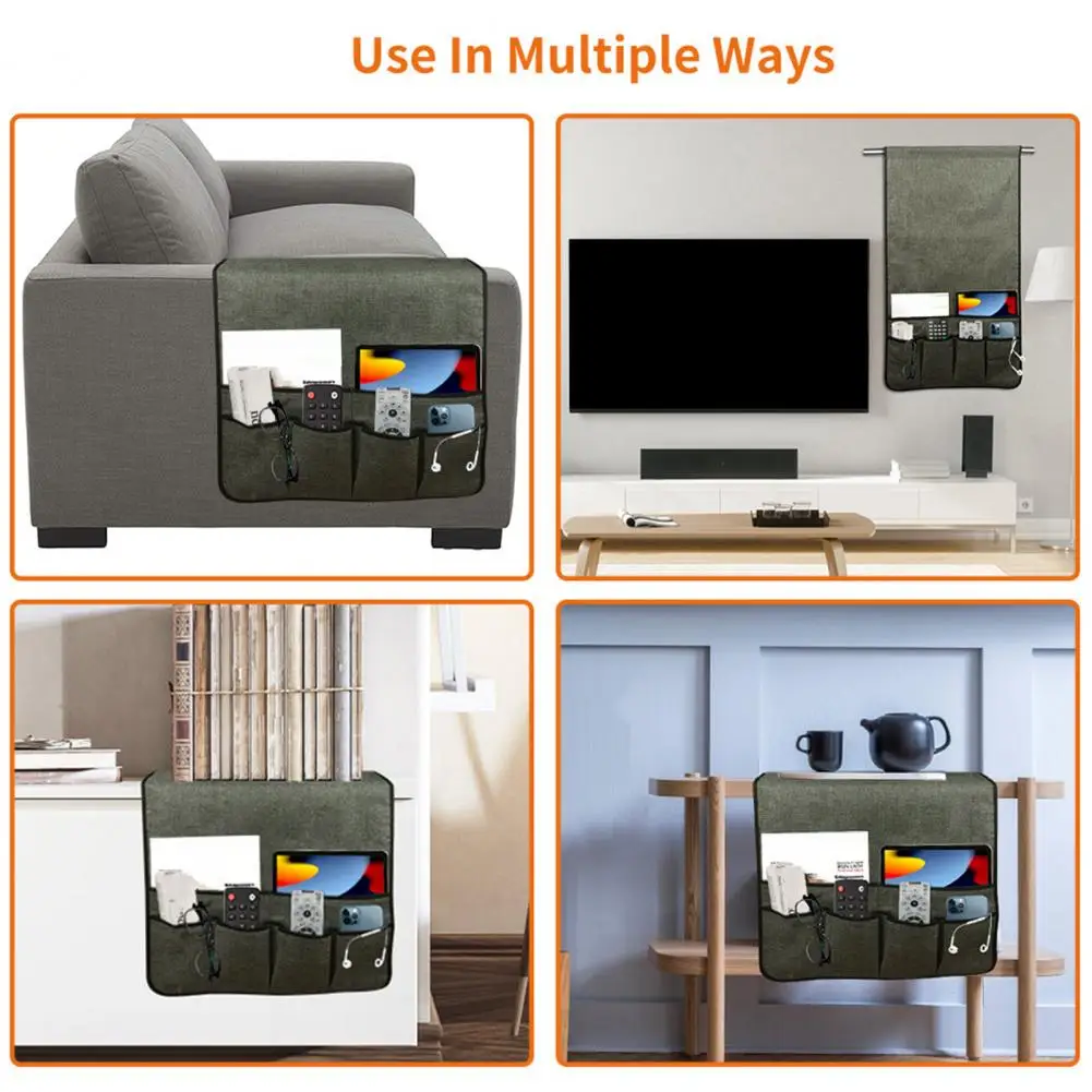 External Divided Pocket Multi-pocket Sofa Armrest Storage Bag Remote Control Sundries Organizer for Chair Bedside More Organized
External Divided Pocket Multi-pocket Sofa Armrest Storage Bag Remote Control Sundries Organizer for Chair Bedside More Organized