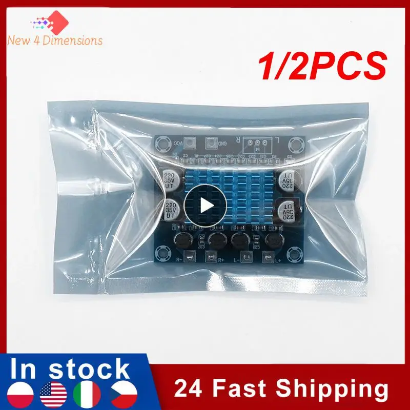 1/2PCS 30W+30W Dual Channel Digital Stereo Audio Power Amplifier Board 12V 24V Amplifier Board 8-26V DC Audio Amplifier Board
1/2PCS 30W+30W Dual Channel Digital Stereo Audio Power Amplifier Board 12V 24V Amplifier Board 8-26V DC Audio Amplifier Board
