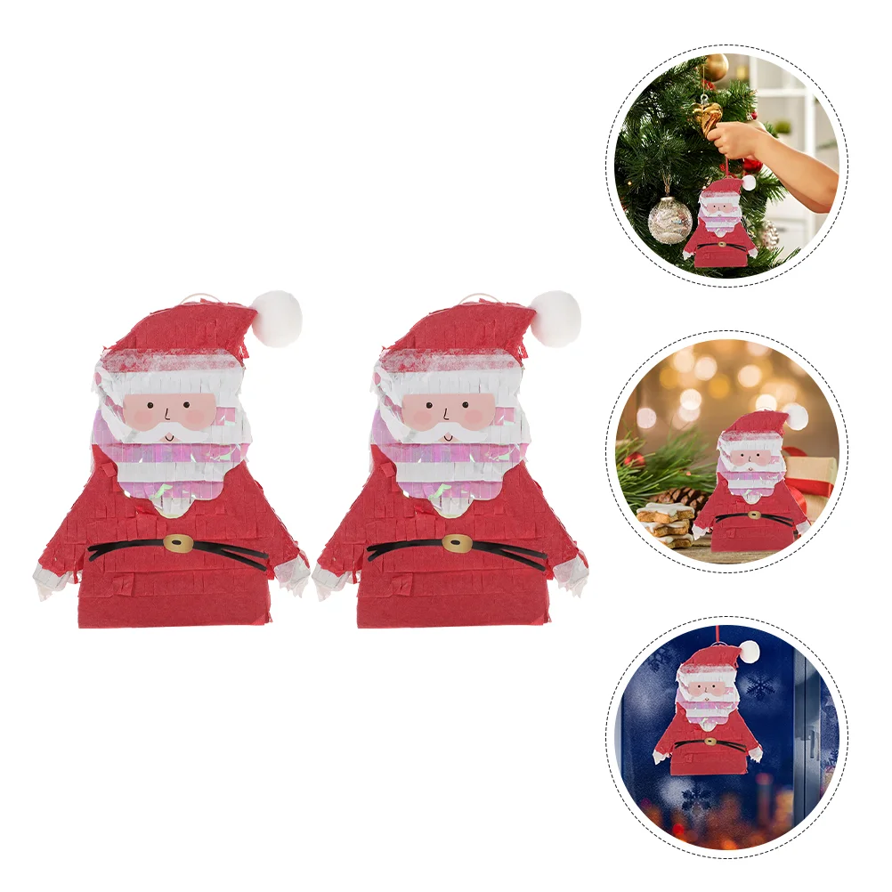 2 Pcs Santa Clause Pinata Christmas Theme Party Photo Mini Pinatas Bulk Paper Banquet Decor
2 Pcs Santa Clause Pinata Christmas Theme Party Photo Mini Pinatas Bulk Paper Banquet Decor
