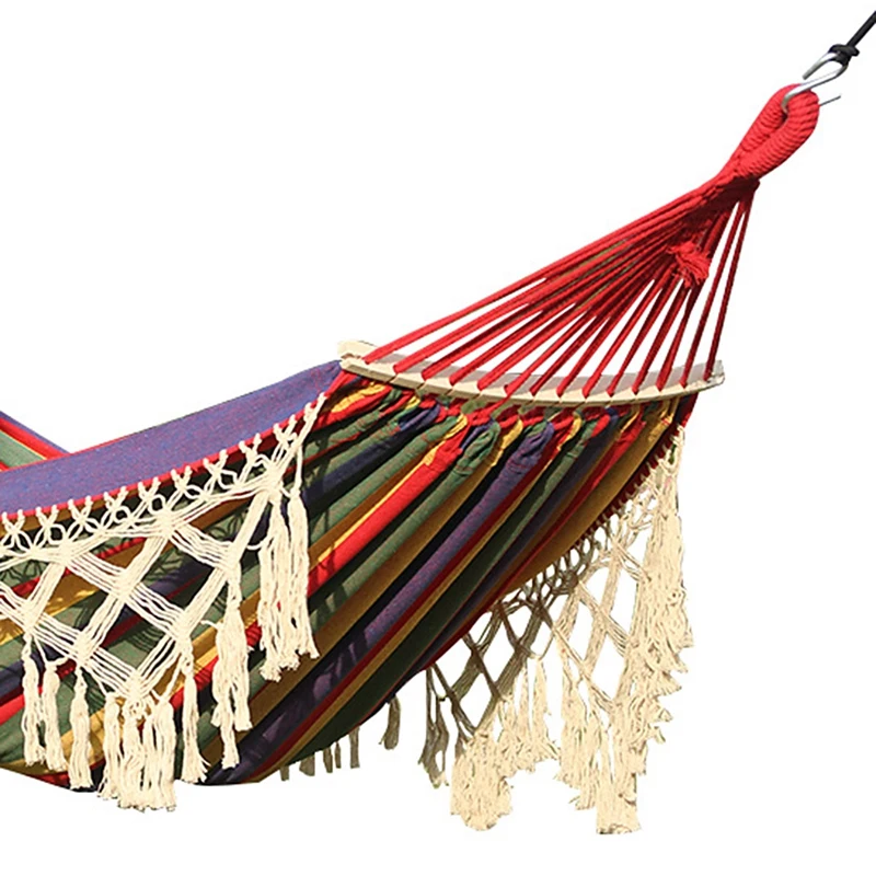 Double Hammock Cotton Canvas Portable Camping Hammock Hanging Hammock Chair For Travel Patio Garden Colorful
Double Hammock Cotton Canvas Portable Camping Hammock Hanging Hammock Chair For Travel Patio Garden Colorful