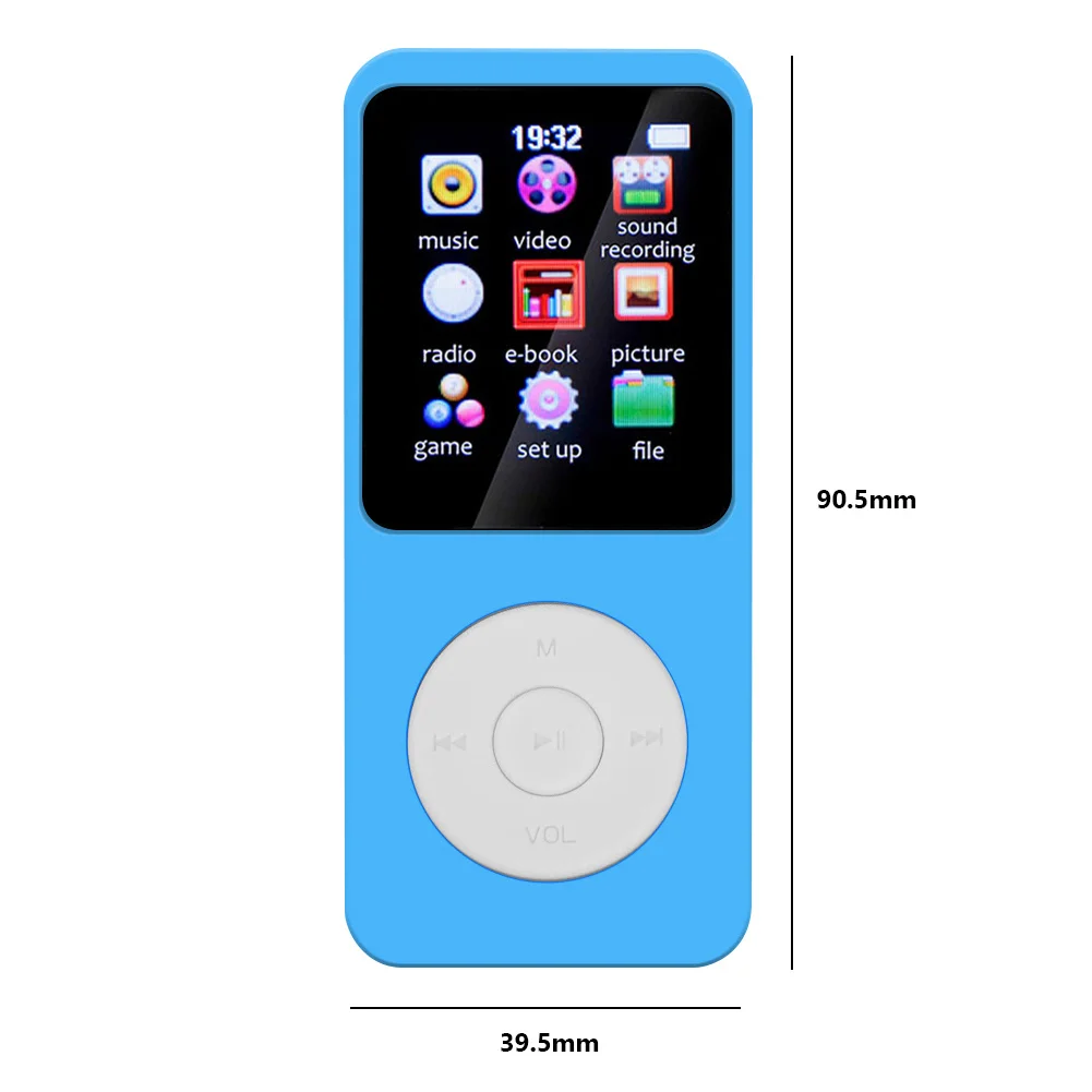 

2023 New Color Screen MP3 MP4 Music Player Bluetooth-compatible 5.0 Sport Players Suppprt TF Card Player For Gift Promotion