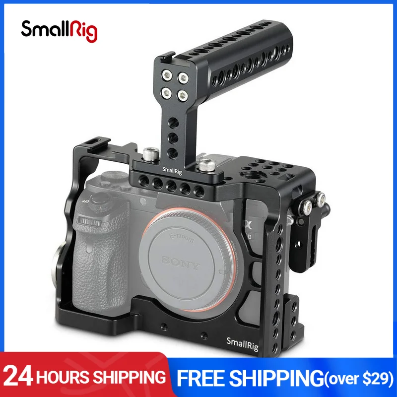 Smallrig Camera Cage for Sony Alpha A7 II/A7R II/A7S II Mirrorless Digital Camera with Top Handle and Cable 2014D
Smallrig Camera Cage for Sony Alpha A7 II/A7R II/A7S II Mirrorless Digital Camera with Top Handle and Cable 2014D