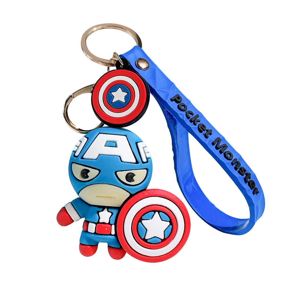 Marvel Superhero Silica Gel Keychain Cartoon Spiderman Hulk Thor Keyrings Cute Captain America Iron Man Keyholder Avengers Gift
Marvel Superhero Silica Gel Keychain Cartoon Spiderman Hulk Thor Keyrings Cute Captain America Iron Man Keyholder Avengers Gift