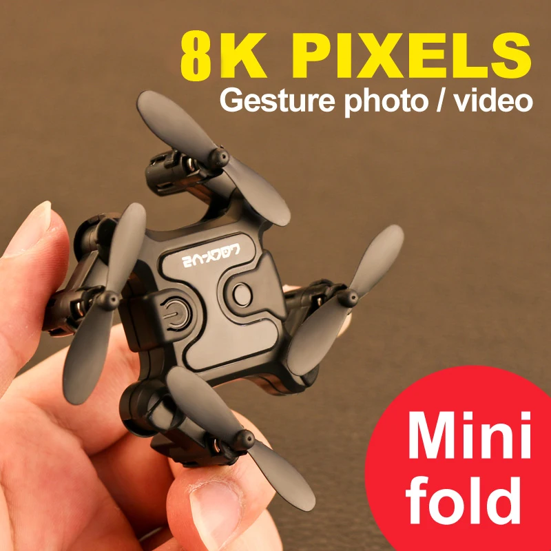 Mini 8K HD Camera Drone Cell Phone WiFi Control Fixed Height Quad-Axis Folding Aerial Vehicle Children'S Remote Control Toys
Mini 8K HD Camera Drone Cell Phone WiFi Control Fixed Height Quad-Axis Folding Aerial Vehicle Children'S Remote Control Toys