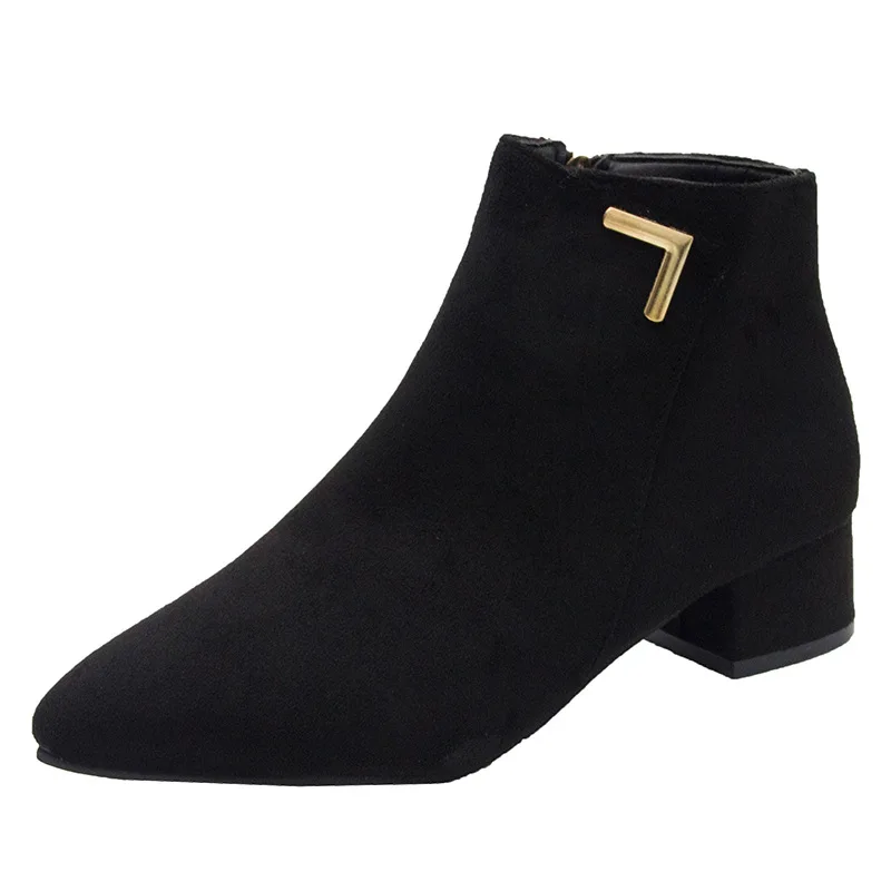 Simple Boots Women's Shoes New Square Heel Woman Ankle Boots Female Solid Color Short Boots Zapatillas Mujer Size 35-42 WSH4908
Simple Boots Women's Shoes New Square Heel Woman Ankle Boots Female Solid Color Short Boots Zapatillas Mujer Size 35-42 WSH4908