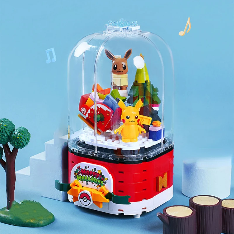 Pokemon Christmas Series Music Box Building Blocks Hut Snowman City Building Blocks Children's Toys Friends Christmas Gifts
Pokemon Christmas Series Music Box Building Blocks Hut Snowman City Building Blocks Children's Toys Friends Christmas Gifts