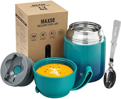 Food Jar for Hot & Cold Food for Kids Adult, 24 &17 oz Set Soup Hot Food Containers for Lunch, 2 Pack Insulated Food Ja 
Food Jar for Hot & Cold Food for Kids Adult, 24 &17 oz Set Soup Hot Food Containers for Lunch, 2 Pack Insulated Food Ja