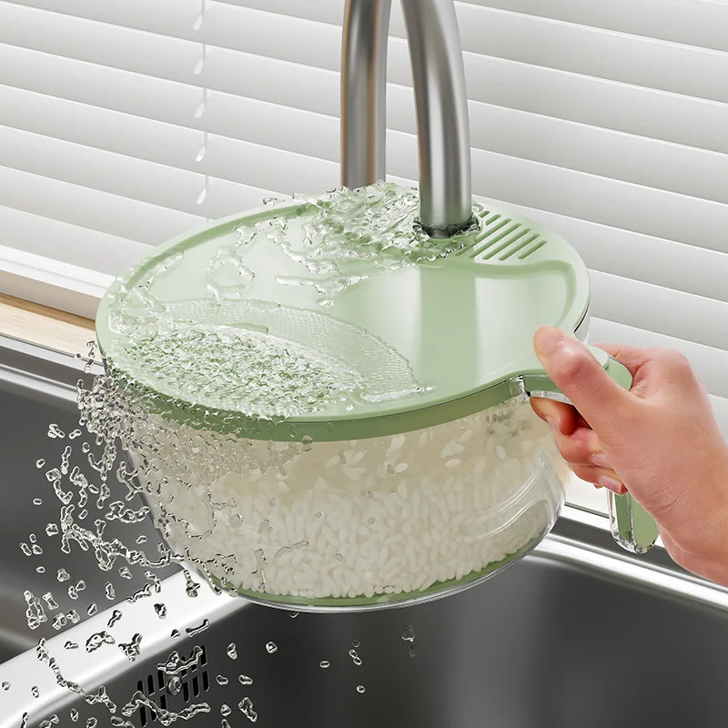 Household Kitchen Rice Washing Basket Double Specification Multi-Purpose Hands-Free Fruit and Vegetable Washing Drain Basket
Household Kitchen Rice Washing Basket Double Specification Multi-Purpose Hands-Free Fruit and Vegetable Washing Drain Basket