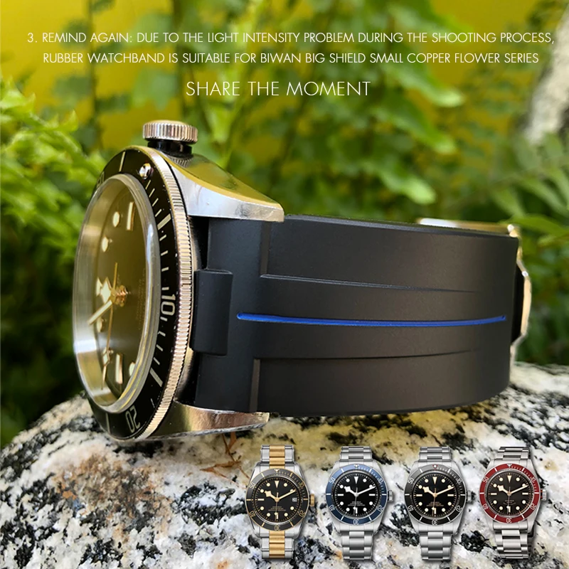 22mm Curved End Rubber Silicone Watch Strap Waterproof Black Needle Buckle Watchband Suitable for Tudor Series Watch Accessories
22mm Curved End Rubber Silicone Watch Strap Waterproof Black Needle Buckle Watchband Suitable for Tudor Series Watch Accessories