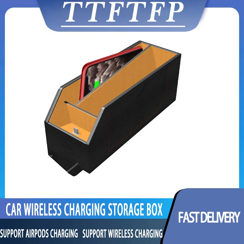 TTFTFP Qi Car Wireless Charging Storage Box for iPhone 11 XR X Airpods Pro 2/1 10W Fast Charging Mat Suitable 
TTFTFP Qi Car Wireless Charging Storage Box for iPhone 11 XR X Airpods Pro 2/1 10W Fast Charging Mat Suitable