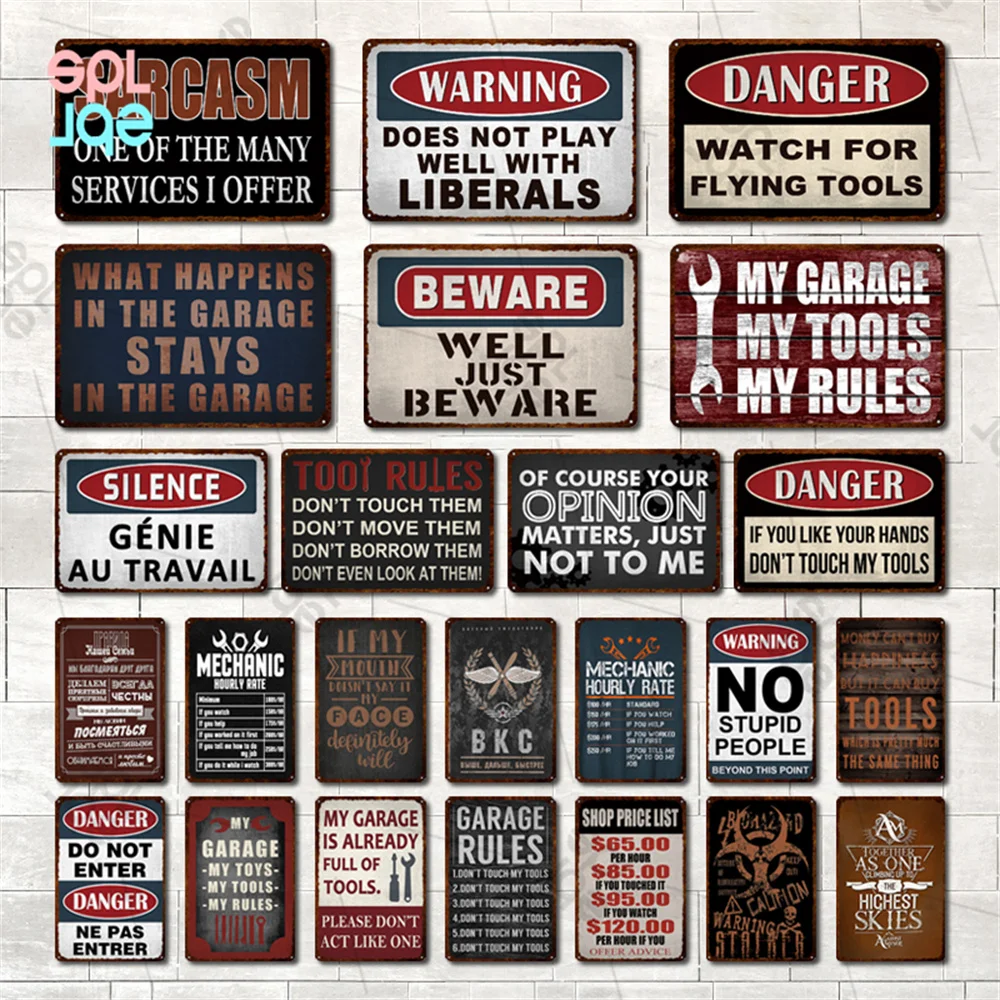 Garage Warning Signs Don't Touch My Tools Tin Plate Garage Wall Decor Vintage Plaque Metal Poster Warning Sign Home Decoration
Garage Warning Signs Don't Touch My Tools Tin Plate Garage Wall Decor Vintage Plaque Metal Poster Warning Sign Home Decoration