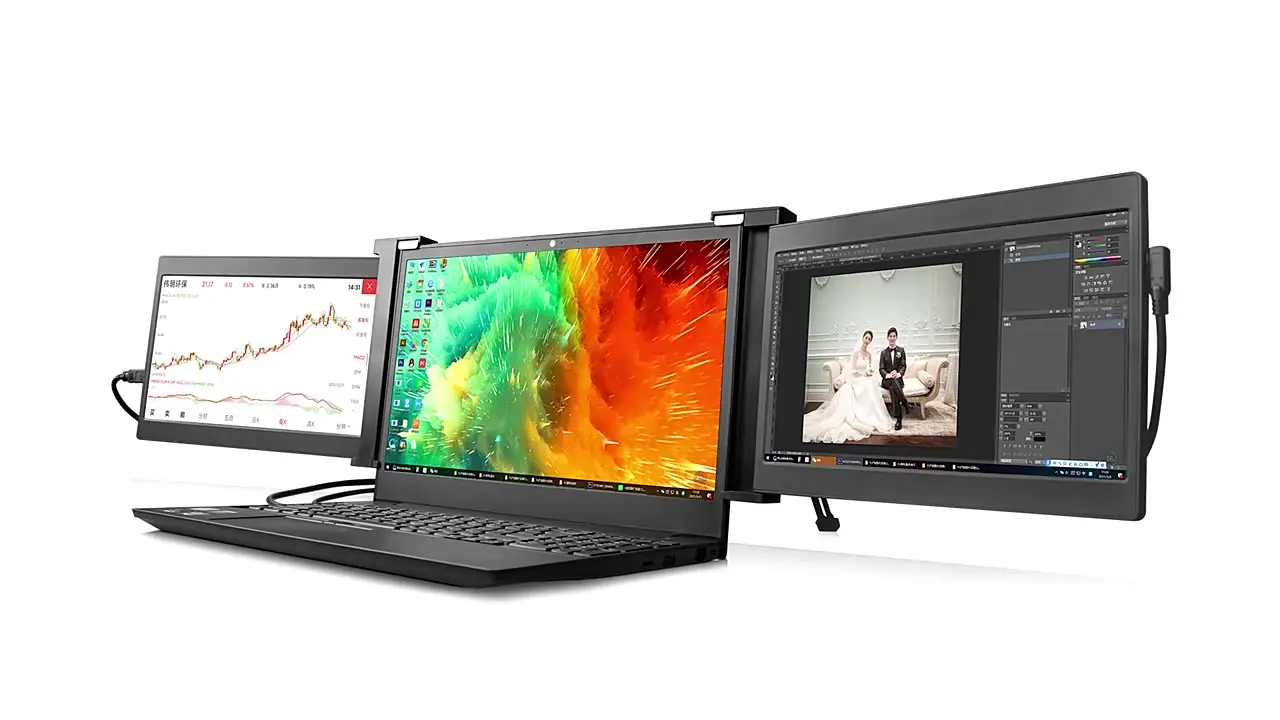 Dual & tri screen perfectly match with any laptop and Compact and portable
Dual & tri screen perfectly match with any laptop and Compact and portable