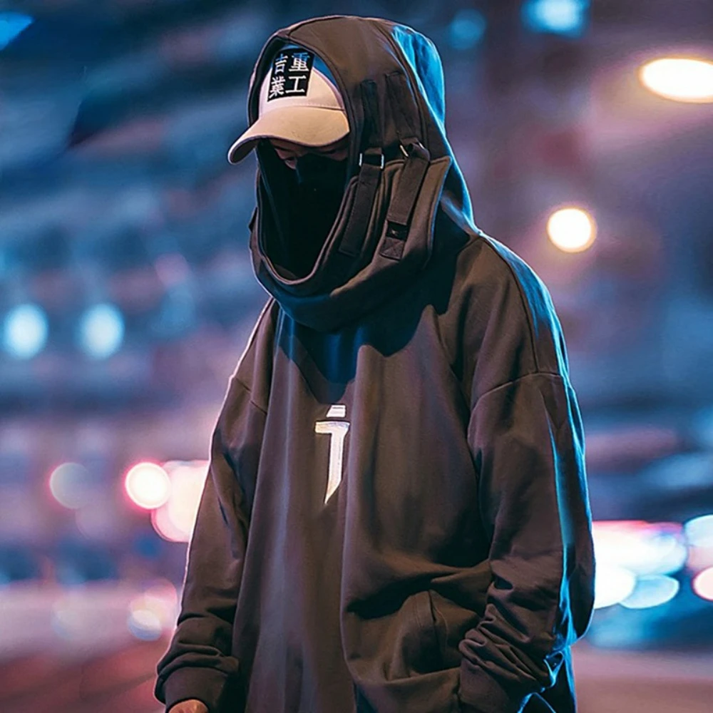 Women Men High Neck Fish Mouth Pullover Hoodie Harajuku Streetwear Loose Hooded Autumn Winter Hip-hop Oversized Techwear Hoodie
Women Men High Neck Fish Mouth Pullover Hoodie Harajuku Streetwear Loose Hooded Autumn Winter Hip-hop Oversized Techwear Hoodie