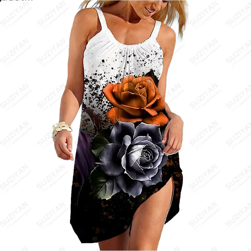 Skull Head Flower Dress Women's Fashion Hot Summer Beach Casual Dress Sexy Mid Length Sun Dress Camo 3D Print Casual Sleepwear
Skull Head Flower Dress Women's Fashion Hot Summer Beach Casual Dress Sexy Mid Length Sun Dress Camo 3D Print Casual Sleepwear