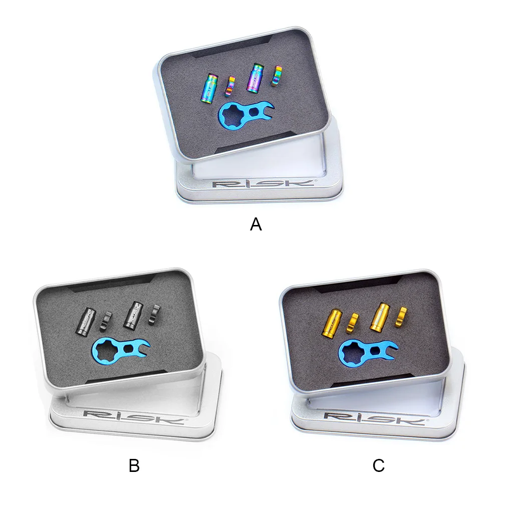 Alloy Bicycle Valve Cap Set Professional Replacing Coating Outdoor Sport Valves Dust Cover Accessories Colorful
Alloy Bicycle Valve Cap Set Professional Replacing Coating Outdoor Sport Valves Dust Cover Accessories Colorful