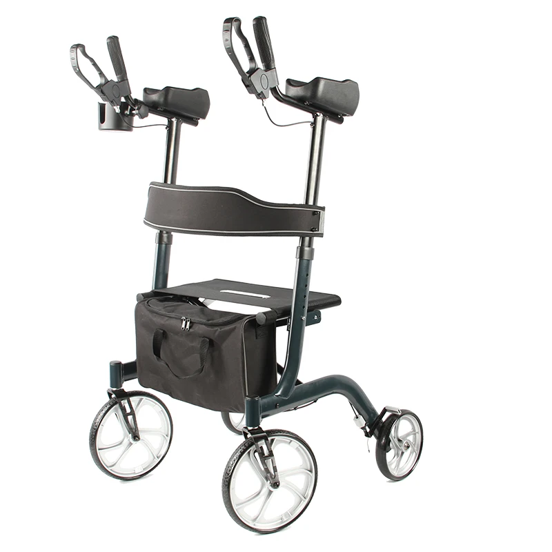 R21 Folding Aluminum Forearm Walker Rollator Forearm crutches portable upright walker arm walker rollator
R21 Folding Aluminum Forearm Walker Rollator Forearm crutches portable upright walker arm walker rollator