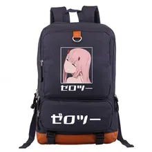 Oxford Backpack Computer Business Shoulder Bags Anime Darling in the Franxx Zero Two Print Student Bookbags Women Laptop Daypack