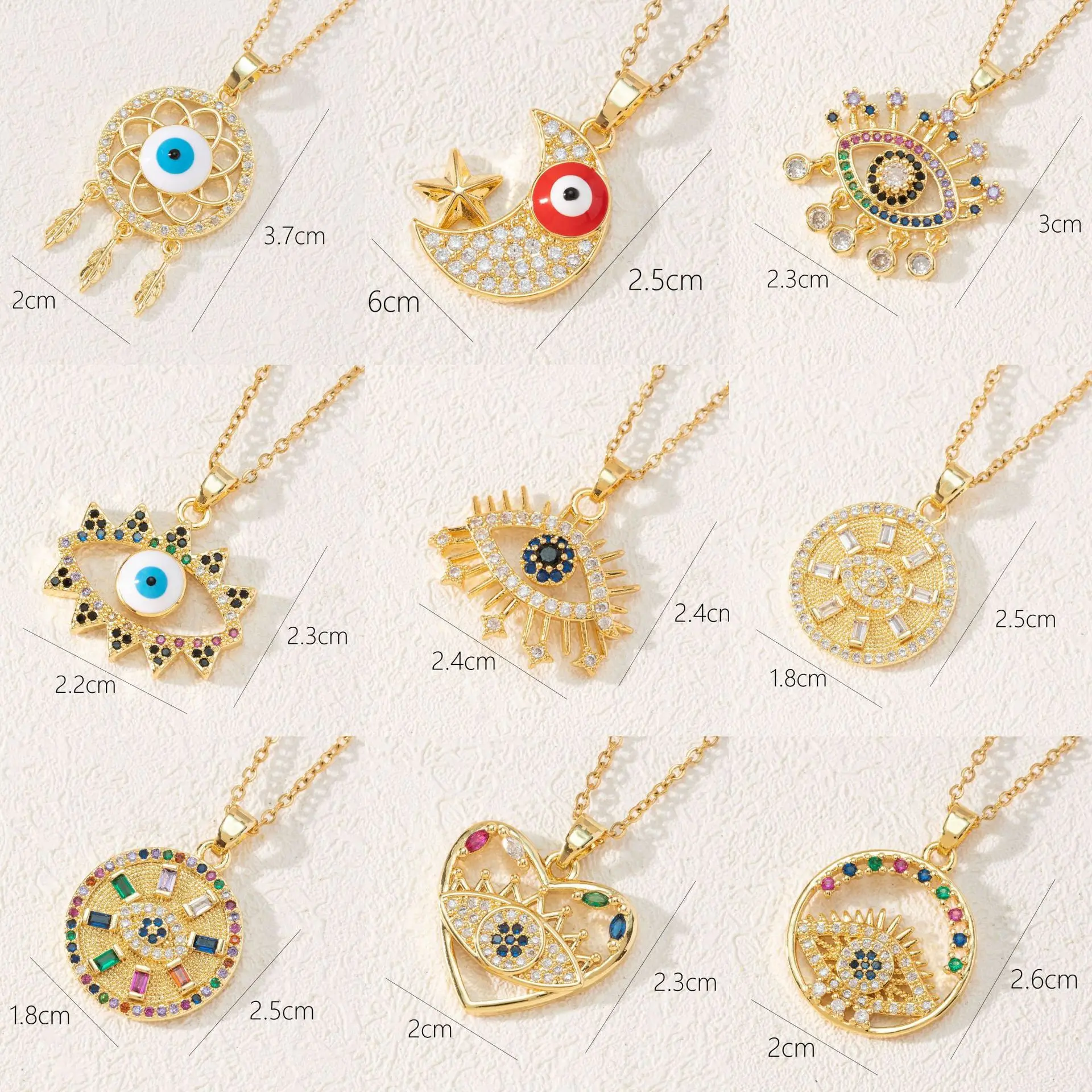 Bohemian Style Luxury 18K Gold Jewelry Devil Eye Pendant Necklace New Arrival Clavicle Chain Pearl Necklace for Women Kpop Sets
Bohemian Style Luxury 18K Gold Jewelry Devil Eye Pendant Necklace New Arrival Clavicle Chain Pearl Necklace for Women Kpop Sets