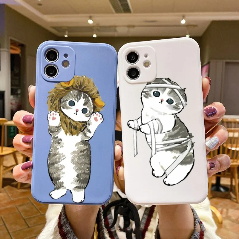 Милый чехол для телефона с забавным котом для IPhone 14 11 12 13 Pro Max X XR XSMax 6 6S 7 8 Plus SE 2022, Мягкий Квадратный цветной чехол для телефона
Милый чехол для телефона с забавным котом для IPhone 14 11 12 13 Pro Max X XR XSMax 6 6S 7 8 Plus SE 2022, Мягкий Квадратный цветной чехол для телефона