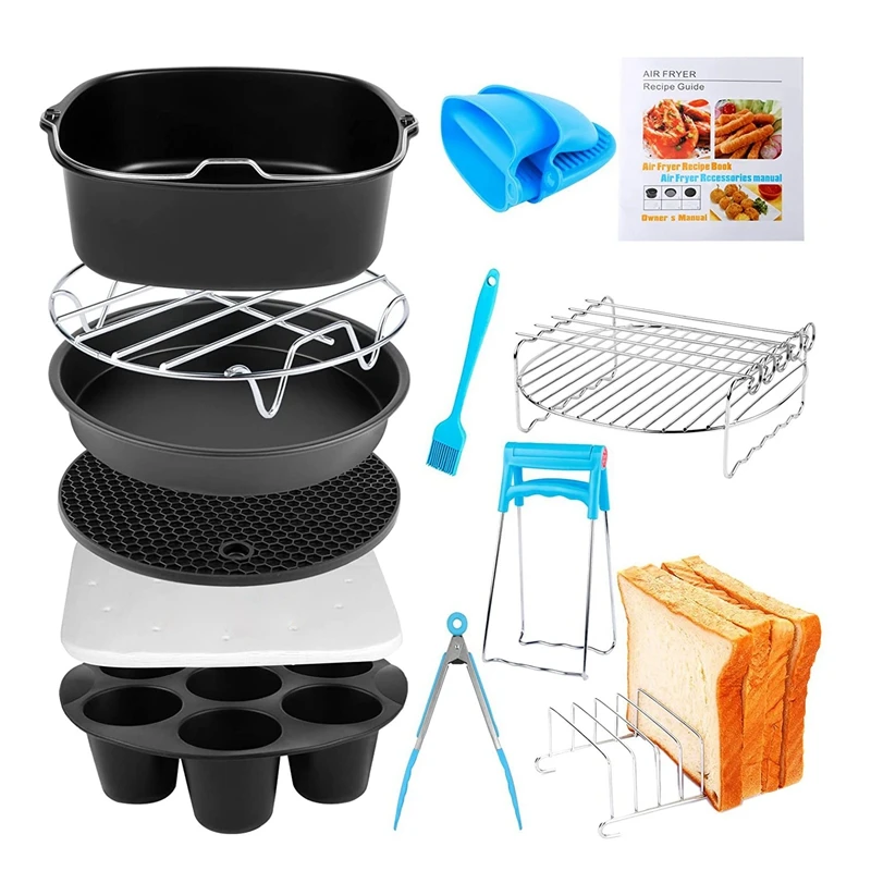 Аксессуары для фритюрницы 13 шт. для COSORI Instant Vortex Ninja Gowise Gourmia Dash Power XL, подходит для 3,6-4,2-qt
Аксессуары для фритюрницы 13 шт. для COSORI Instant Vortex Ninja Gowise Gourmia Dash Power XL, подходит для 3,6-4,2-qt