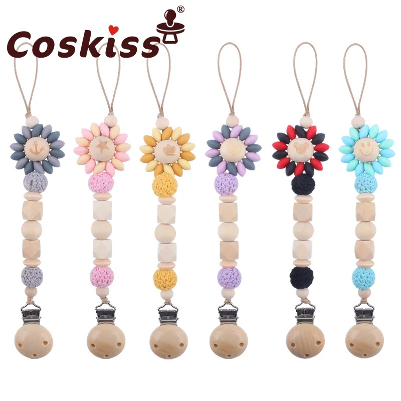 Coskiss, Новые товары для малышей, деревянный зажим для соски, креативный детский узор, деревянные бусины, мультяшный цветок, цепочка для соски, ...
Coskiss, Новые товары для малышей, деревянный зажим для соски, креативный детский узор, деревянные бусины, мультяшный цветок, цепочка для соски, ...