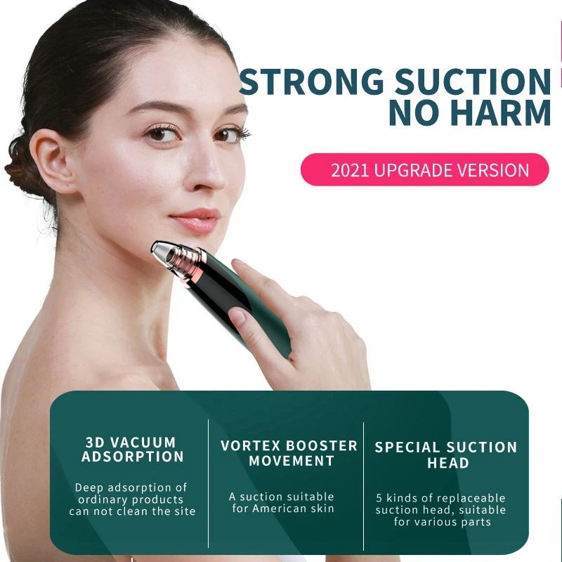 Blackhead Remover Pore Vacuum Electric Acne Comedone Whitehead Extractor Tool With 5 Probes USB Rechargeable
Blackhead Remover Pore Vacuum Electric Acne Comedone Whitehead Extractor Tool With 5 Probes USB Rechargeable
