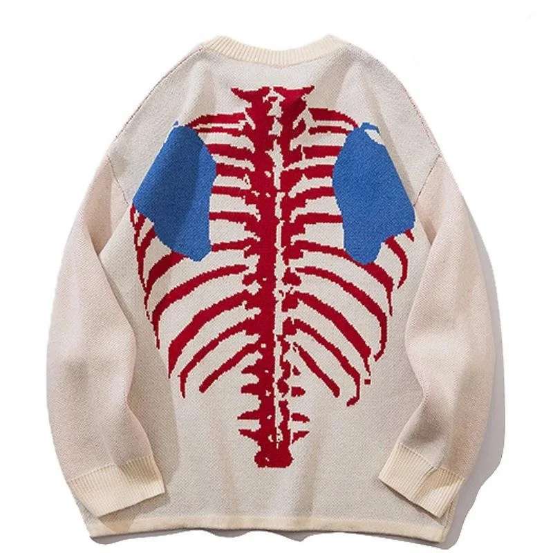 Women's Skull Pattern Pullover Casual Loose Sweater Woman Autumn Winter 2022 New Style Streetwear O-Neck Sweaters
Women's Skull Pattern Pullover Casual Loose Sweater Woman Autumn Winter 2022 New Style Streetwear O-Neck Sweaters