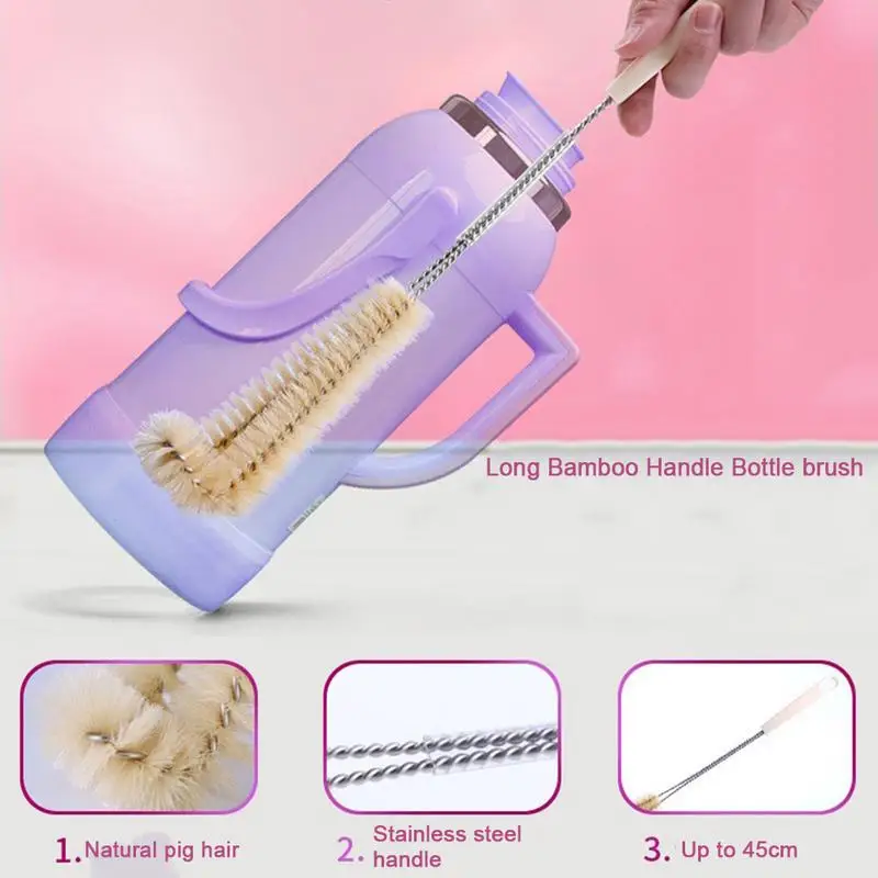 Long Handle Right Angle Cleaning Brush Water Cup Kettle Big Bottle Cleaning Equipment Home Cup With Cleaning Brush
Long Handle Right Angle Cleaning Brush Water Cup Kettle Big Bottle Cleaning Equipment Home Cup With Cleaning Brush