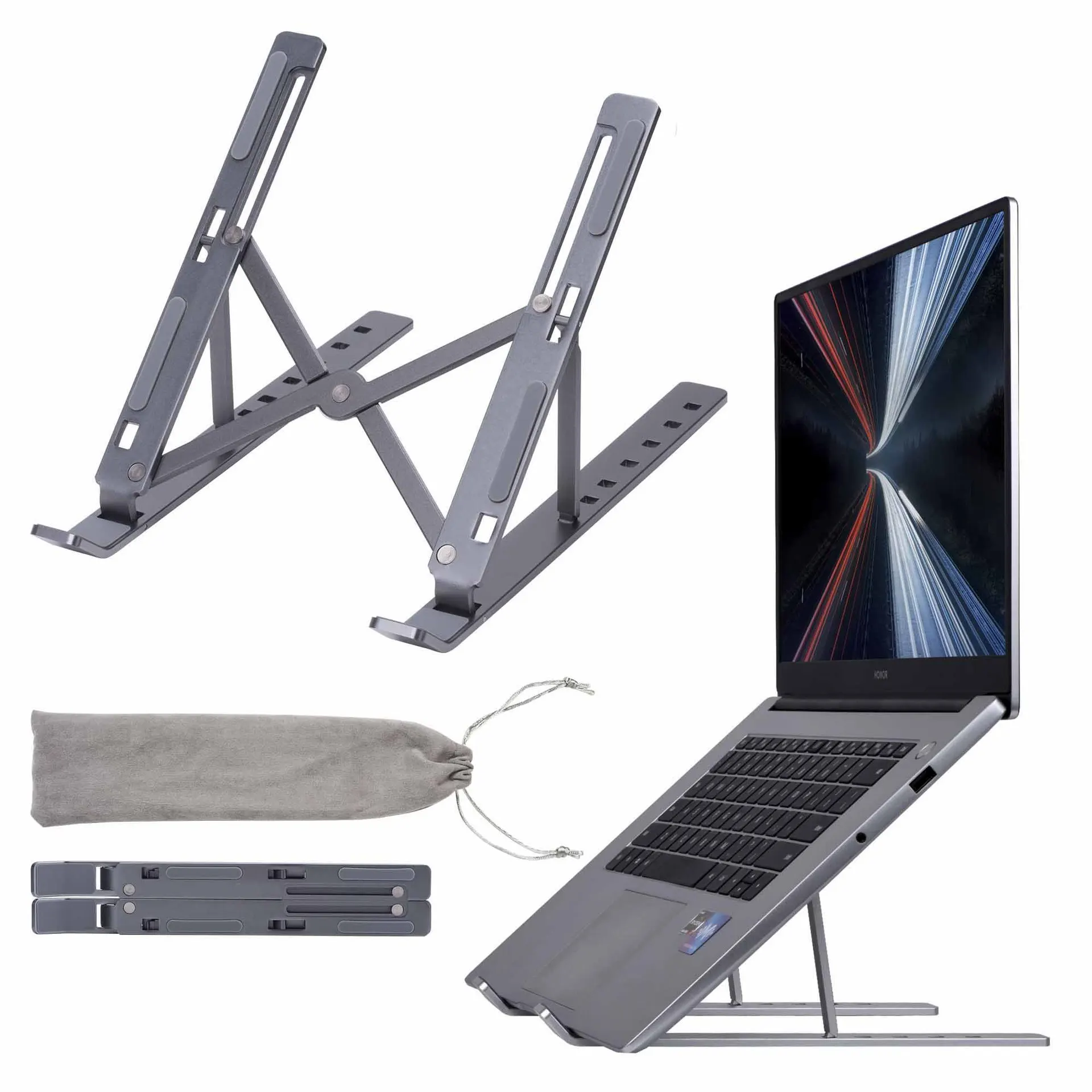 Laptop Stand Cooling Folding Portable Storage Base Lifter Desktop Heightening Bracket for Macbook Dell Lenovo Notebook Holder
Laptop Stand Cooling Folding Portable Storage Base Lifter Desktop Heightening Bracket for Macbook Dell Lenovo Notebook Holder