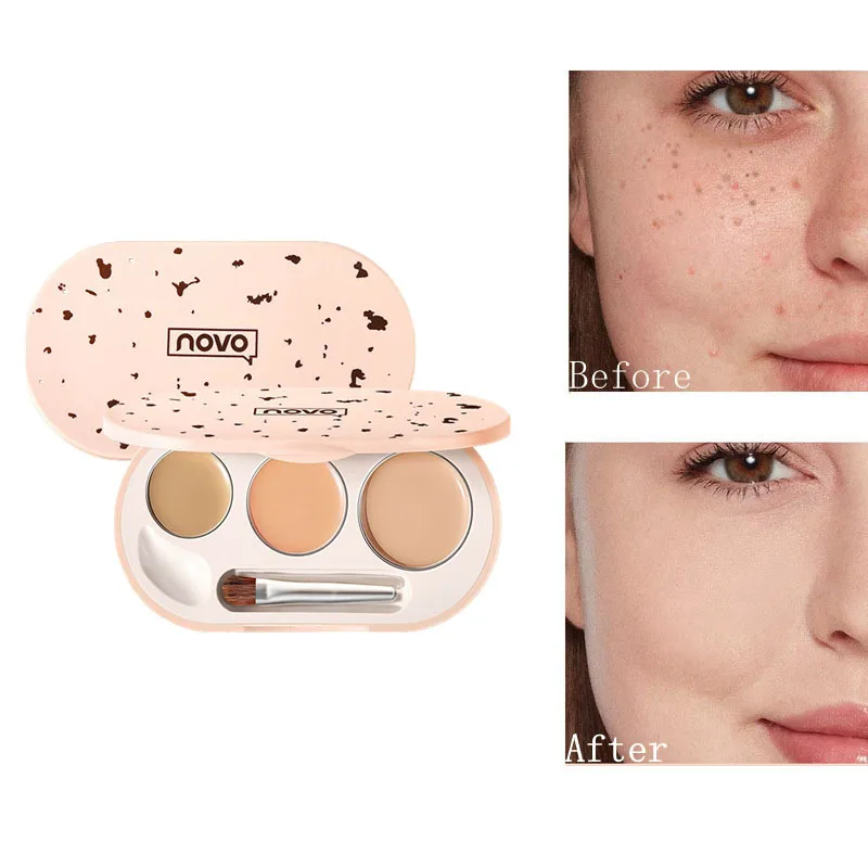 Face Makeup Concealer Cream Waterproof Contouring Bronzer Full Cover Base Makeup Foundation Long Lasting Natural Facial Cometic 
Face Makeup Concealer Cream Waterproof Contouring Bronzer Full Cover Base Makeup Foundation Long Lasting Natural Facial Cometic