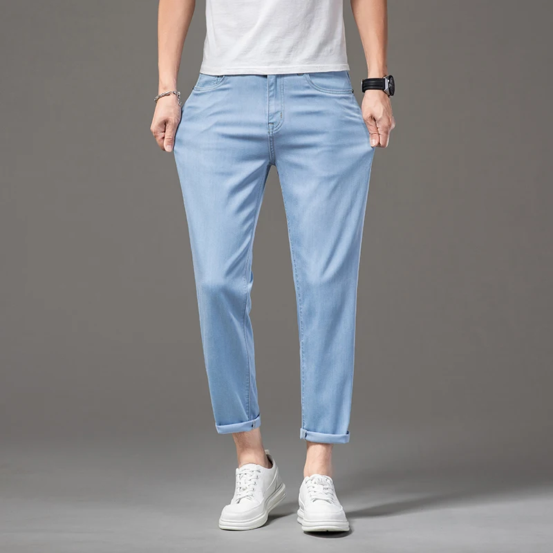 Spring Summer New Men Short Jeans Fashion Youth Nine-point Pants Loose Straight Comfortable Casual Male Clothing Denim Trousers
Spring Summer New Men Short Jeans Fashion Youth Nine-point Pants Loose Straight Comfortable Casual Male Clothing Denim Trousers