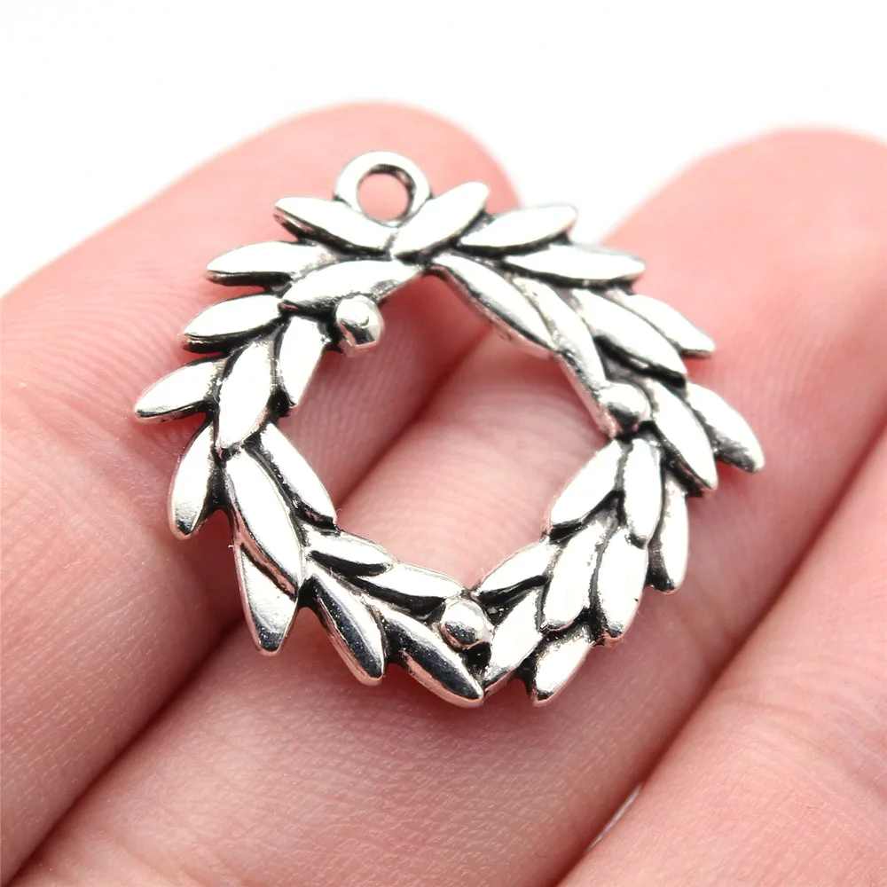 5pcs 25x27mm Olive Branch Silver Color Charms Pendant Designer Charms for Jewelry Making DIY Jewelry Findings Accessories
5pcs 25x27mm Olive Branch Silver Color Charms Pendant Designer Charms for Jewelry Making DIY Jewelry Findings Accessories