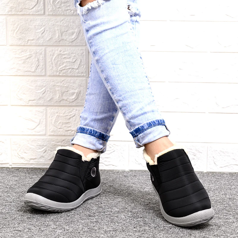 Winter Thick Fur Boots Waterproof Women Boots Anti-Slip Season Ankle Snow Boots Women's Thick Sole Boots Women Botas Mujer 2022
Winter Thick Fur Boots Waterproof Women Boots Anti-Slip Season Ankle Snow Boots Women's Thick Sole Boots Women Botas Mujer 2022