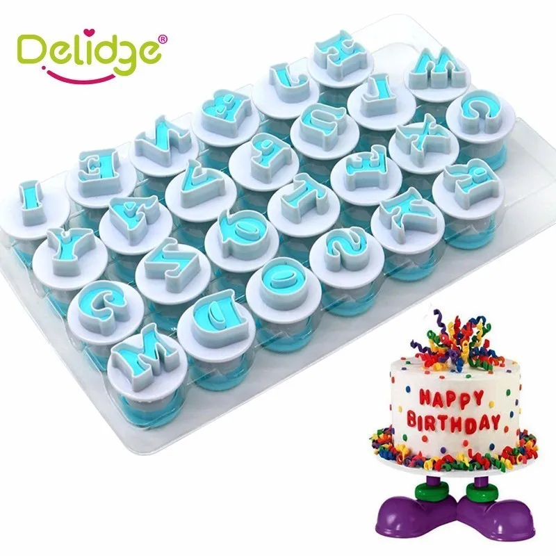 26Pcs Upper & Lowercase Alphabet Plunger Cookie Cutter Capital Letters Biscuit Mold Cake Embossing Mould Cake Decorating Tool
26Pcs Upper & Lowercase Alphabet Plunger Cookie Cutter Capital Letters Biscuit Mold Cake Embossing Mould Cake Decorating Tool