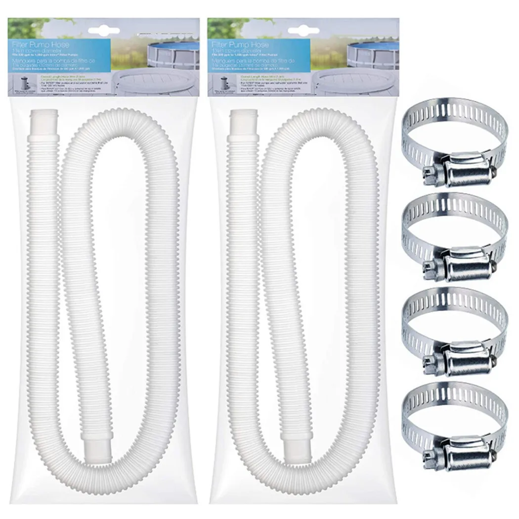 2 Set For Intex Swimming Pool Hose Clips Kit 1.5m Long Pool Pump Replacement Hose Outdoor Swimming Pool Accessories
2 Set For Intex Swimming Pool Hose Clips Kit 1.5m Long Pool Pump Replacement Hose Outdoor Swimming Pool Accessories