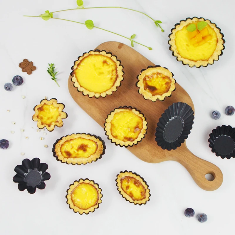 Egg Tart Molds Carbon steel Lace Egg Tart Mold Reusable Tartlet Moulds Baking Cups Cake Cookie Cupcake Mould
Egg Tart Molds Carbon steel Lace Egg Tart Mold Reusable Tartlet Moulds Baking Cups Cake Cookie Cupcake Mould