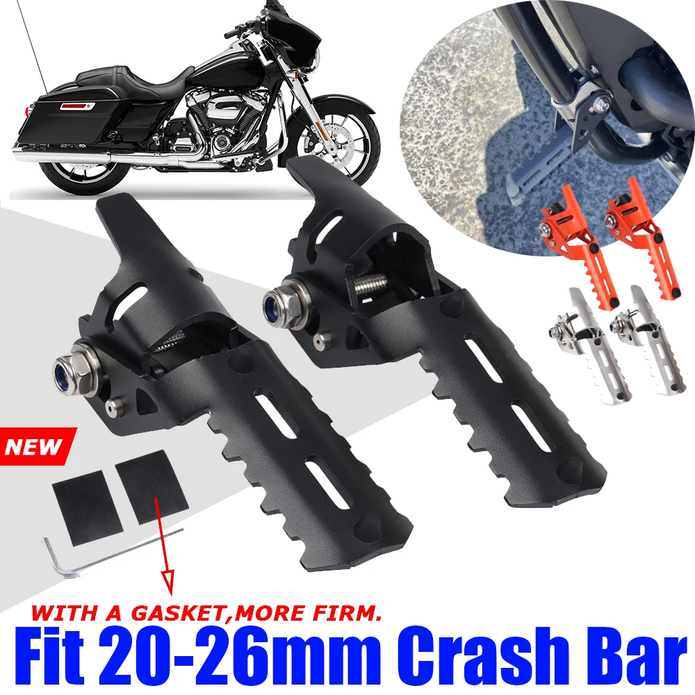 20-26mm Motorcycle Highway Front Engine Crash Bar Foot Pegs Clamp Footrest For Harley Chopper Bobber Custom Dyna Sportster XL
20-26mm Motorcycle Highway Front Engine Crash Bar Foot Pegs Clamp Footrest For Harley Chopper Bobber Custom Dyna Sportster XL