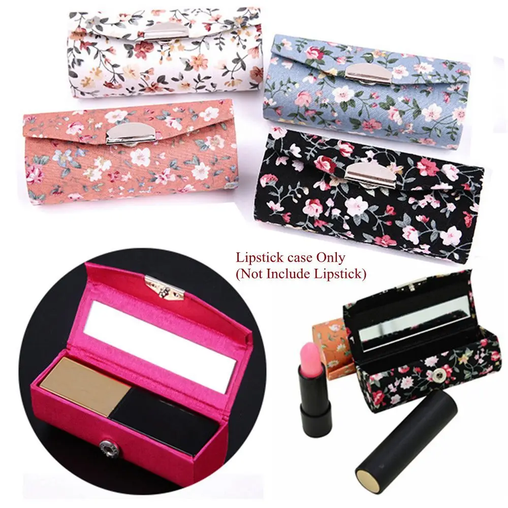Hot New Fashion Gift Flower Designs Retro Embroidered Mini Mirror Lip Gloss Box Lipstick Case Jewelry Holder 
Hot New Fashion Gift Flower Designs Retro Embroidered Mini Mirror Lip Gloss Box Lipstick Case Jewelry Holder